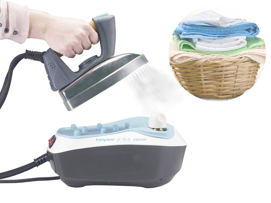 BEPER P204CAL001 Gludeklis - 2250 W, 1.2 L tvertne, keramikas plāksne, melns/ottanio, alumīnijs, balts