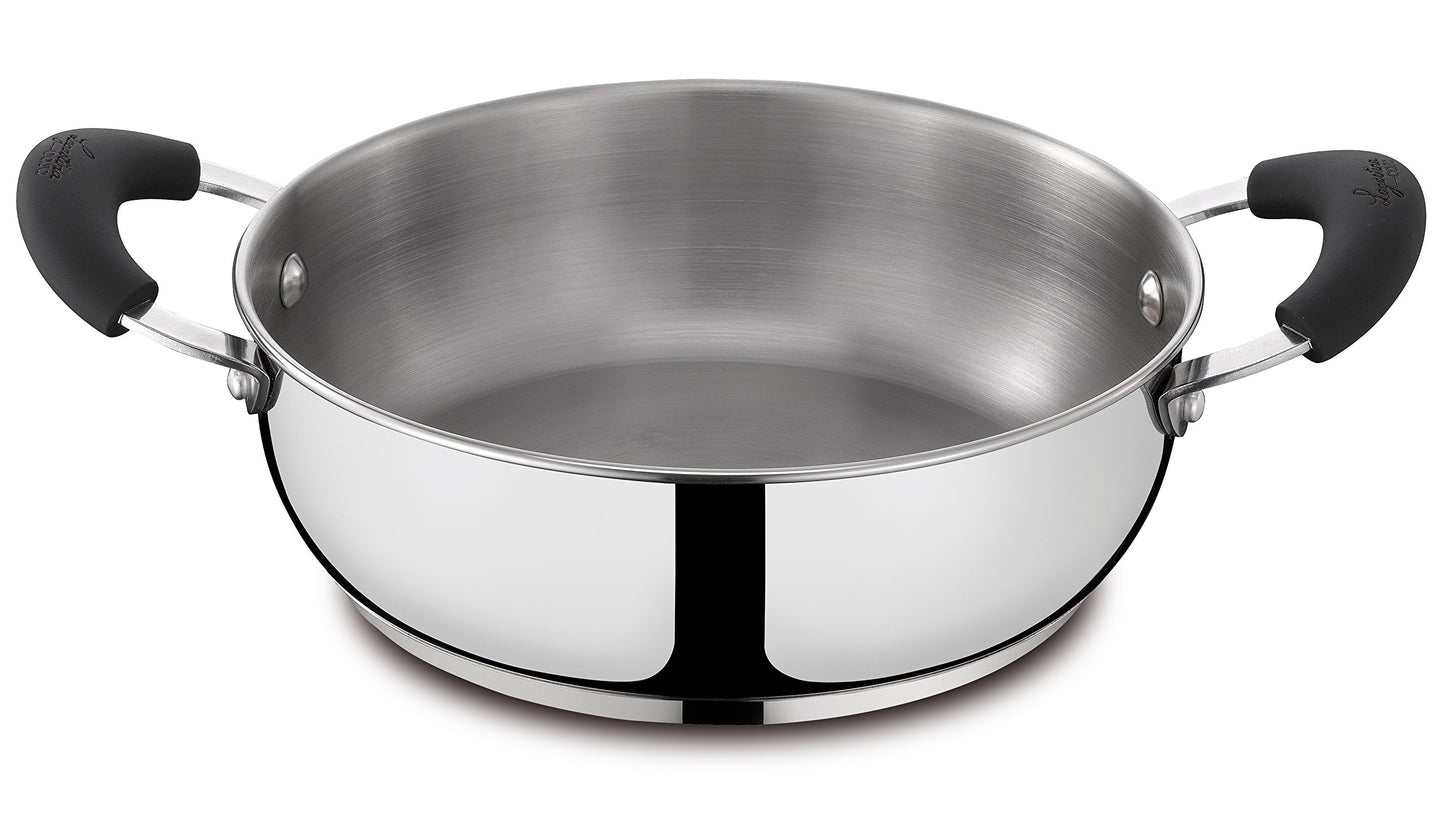 Lagostina Gioiosa saucepan - 24 cm, 3.3 L, stainless steel, two handles, ideal for cooking and serving.