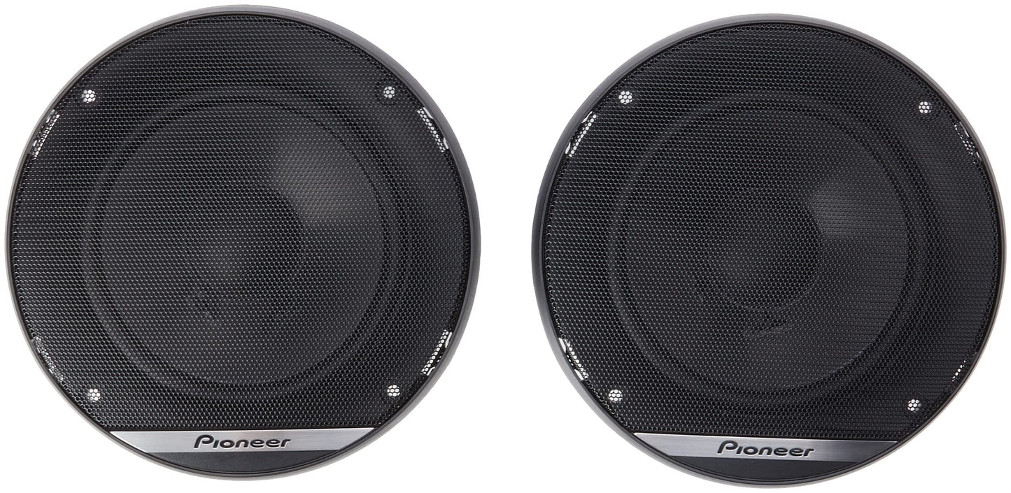 Pioneer TS-G130C 2-ceļu komponentu skaļruņi automašīnām (250 W), 13 cm, jaudīgs skaņas kvalitāte, IMPP membrāna optimālam basam, 40 W ieejas nominālā jauda, 44 mm uzstādīšanas dziļums, melns, 2 skaļruņi