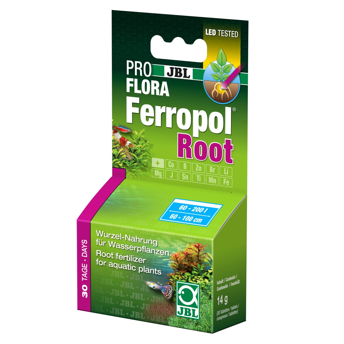 JBL Ferropol Root augsnes mēslojuma tabletes akvārijam, 14 g (1er Pack)