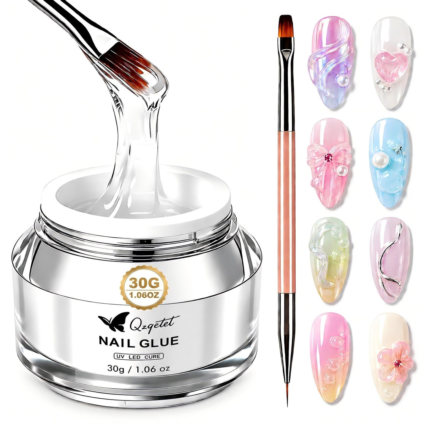 3D nagu gels 30g ar Nail Art otu, sculpting gēls 3D ziediem, bez HEMA un TPO