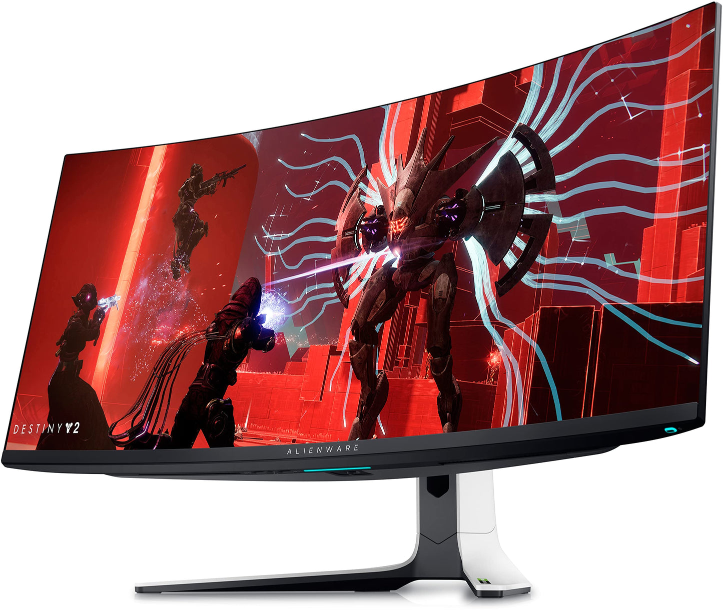 Alienware AW3423DW - 34" WQHD curved gaming monitor, 175Hz, QD OLED, NVIDIA G-SYNC, 99.3% DCI-P3, HDR400, multiple ports.