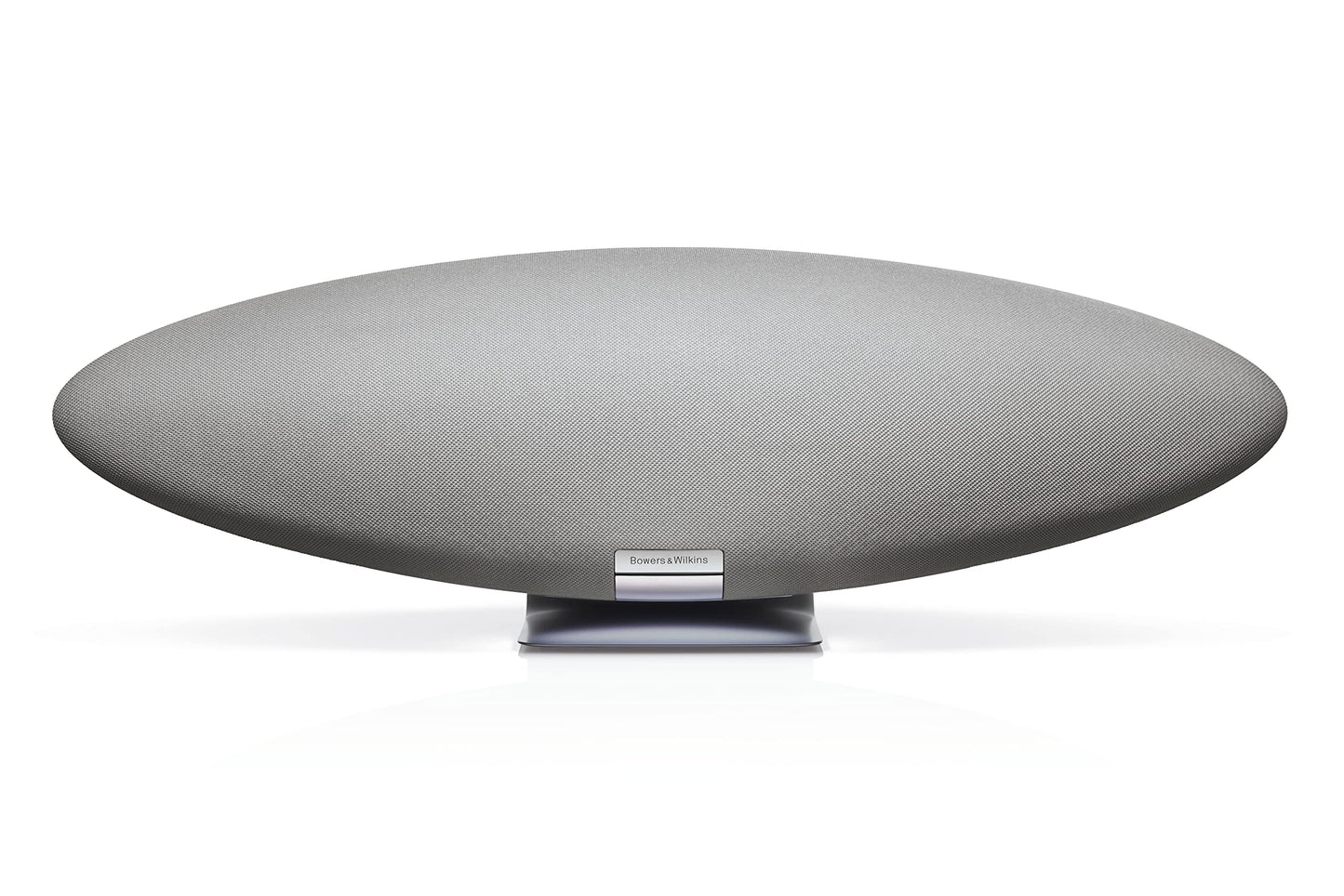 Bowers & Wilkins Zeppelin, bezvadu HiFi skaļrunis ar iebūvētu Alexa, AirPlay 2, aptX Adaptive Bluetooth, Spotify Connect, Bowers and Wilkins mūzikas lietotne, leģendārā dizainā, pērļu pelēkā krāsā