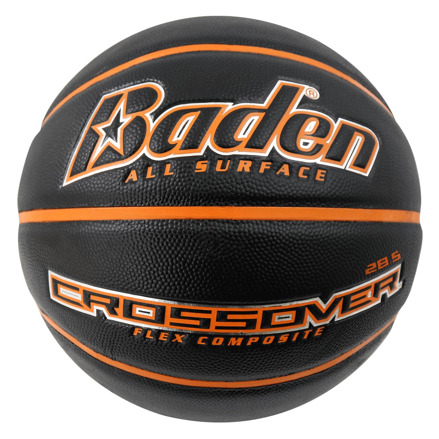 Basketa bumba Baden Basic, klasiska gumijas basketbola bumba treniņiem, skolai un brīvajam laikam, izturīga, 7