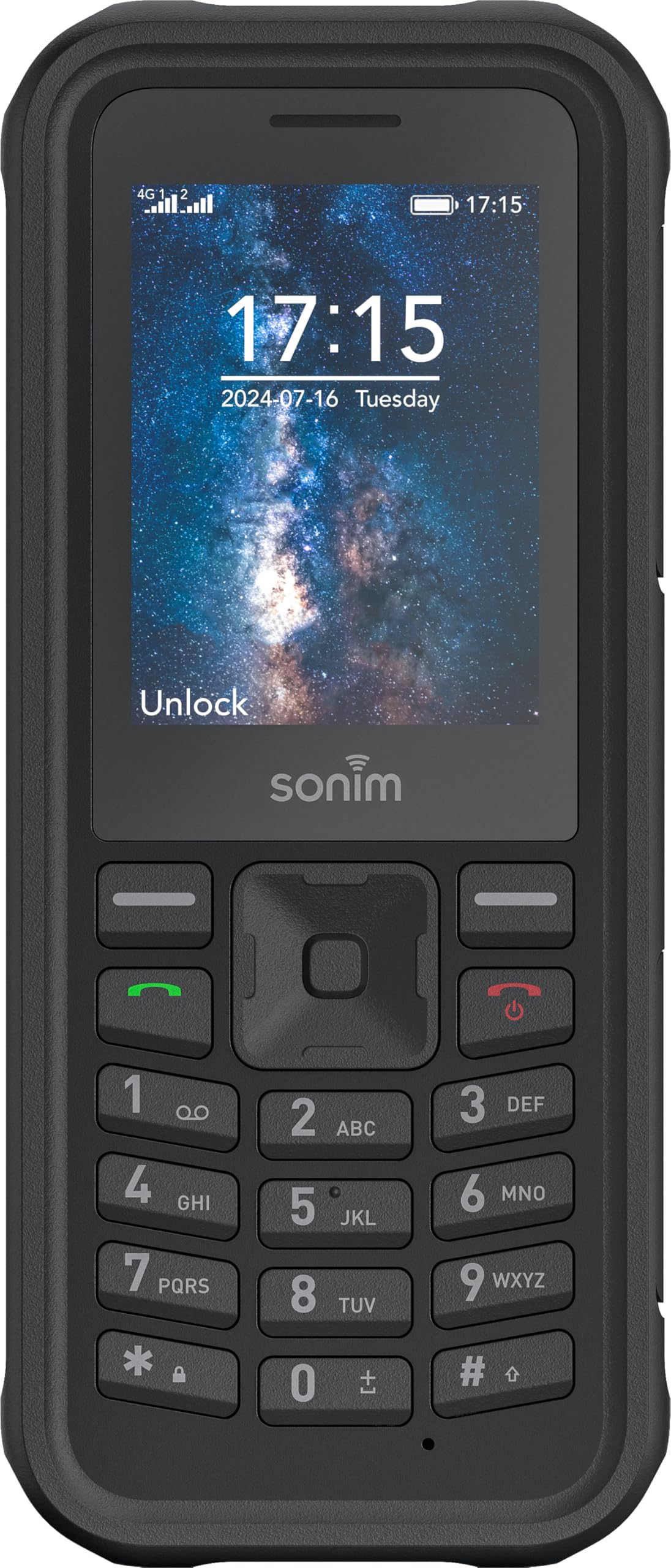 Sonim XP100 4G - Izturīgs mobilais tālrunis ar 2,4" displeju, 2MP kameru, IP68/IP69k, Dual-SIM, 1800 mAh akumulatoru.