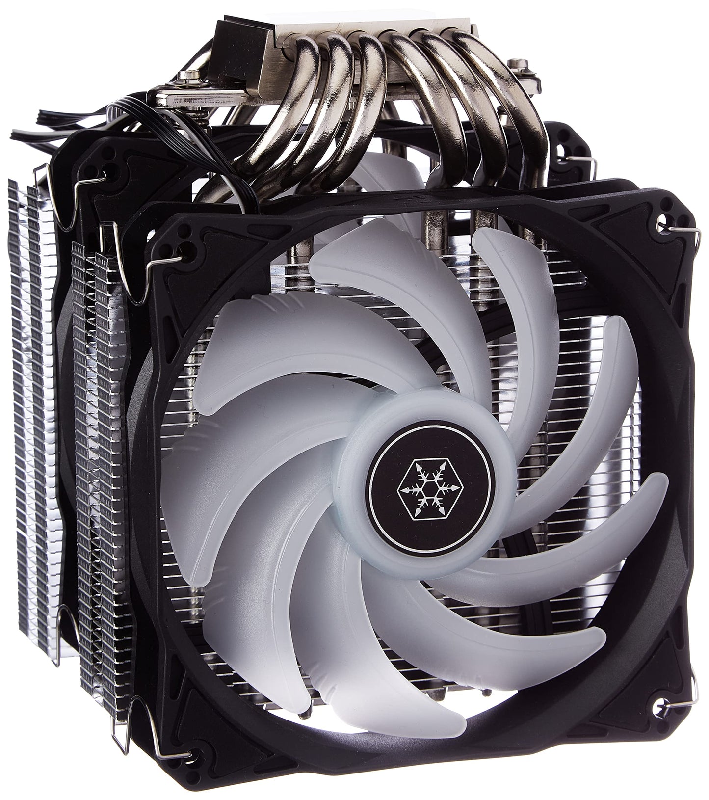 SilverStone SST-HYD120-ARGB-V2 - Hydrogon CPU cooler with 6 heat pipes and dual 120mm ARGB fans