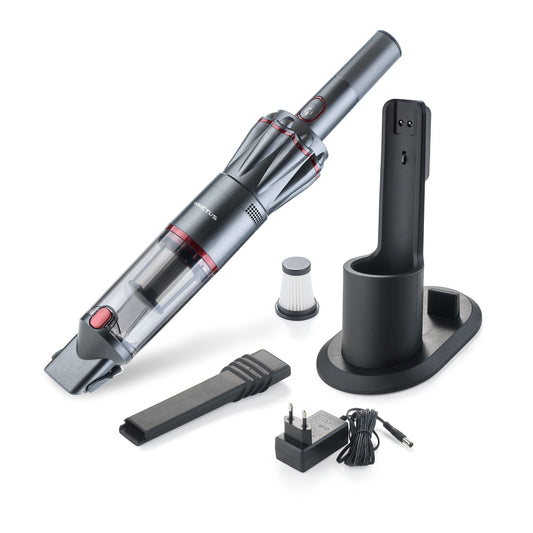 Genius A28178 rokas putekļsūcējs - PP, nerūsējošais tērauds, antracīts, kompakts un jaudīgs tīrīšanai.