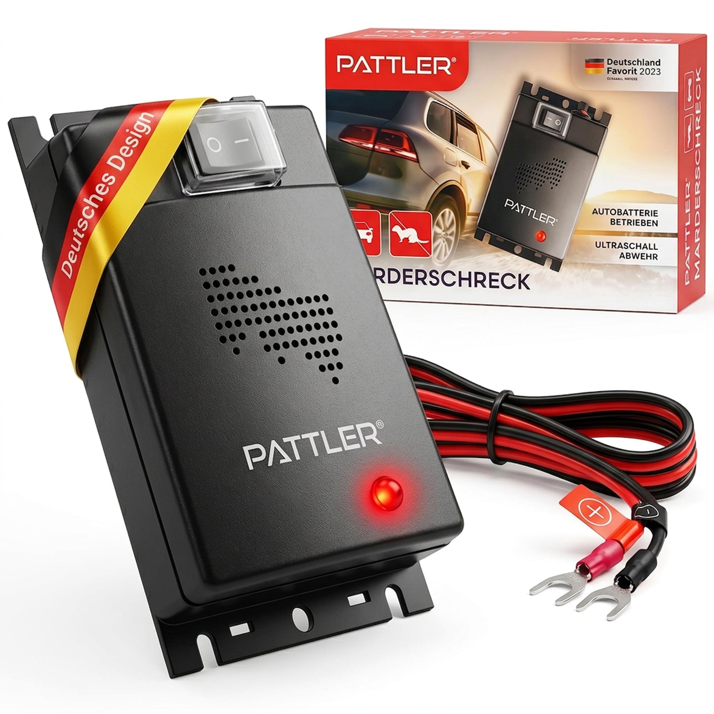 Pretcaunu ierīce automašīnai PATTLER®, 12V, ultraskaņas caunu atbaidītājs motortelpai, tūlītējai un ilgstošai aizsardzībai