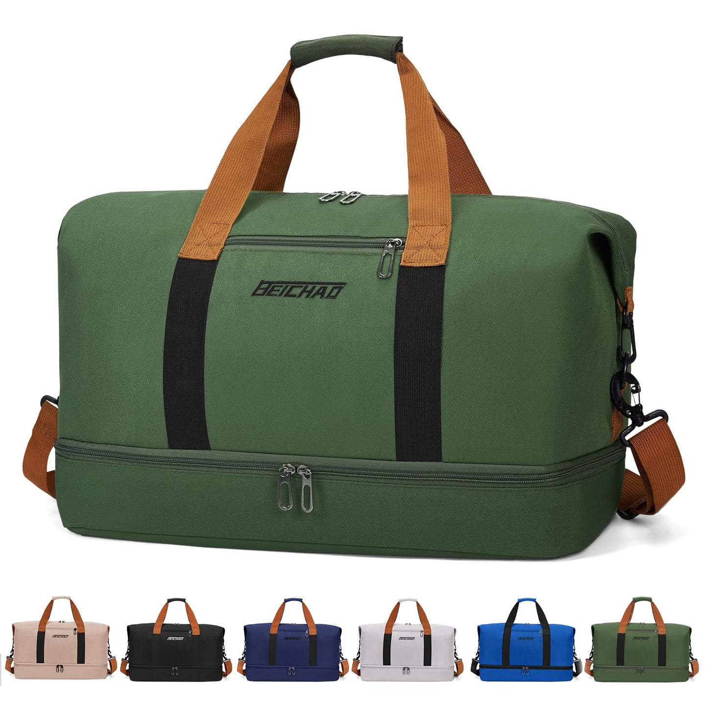 Sporta soma un ceļojumu soma sievietēm un vīriešiem ar apavu nodalījumu un mitro nodalījumu, Large Capacity Travel Bag viegla treniņu soma, ūdensizturīga peldēšanas soma ceļojumiem, sportam, fitnesam