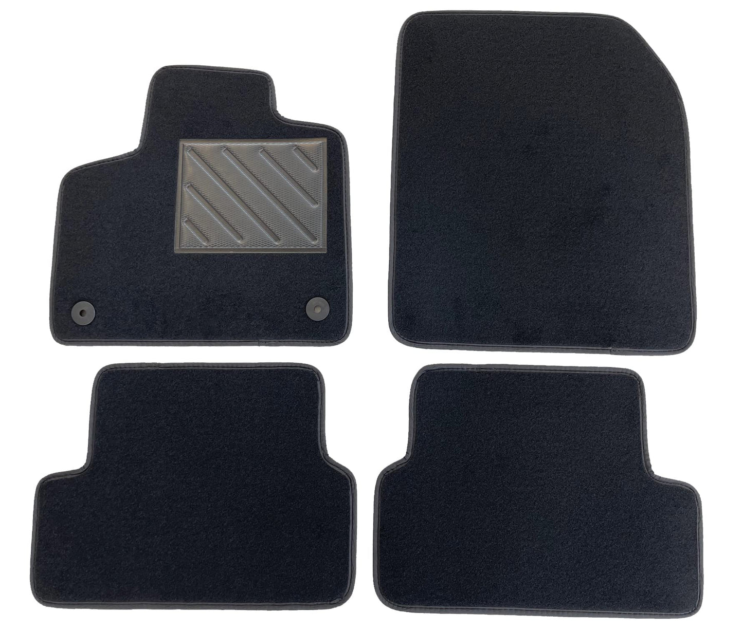 MTC paklājiņi Opel Grandland-X no 2016. gada - precīzi, neslīdoši, papēža aizsargi no pastiprināta gumijas, stiprinājuma pogas