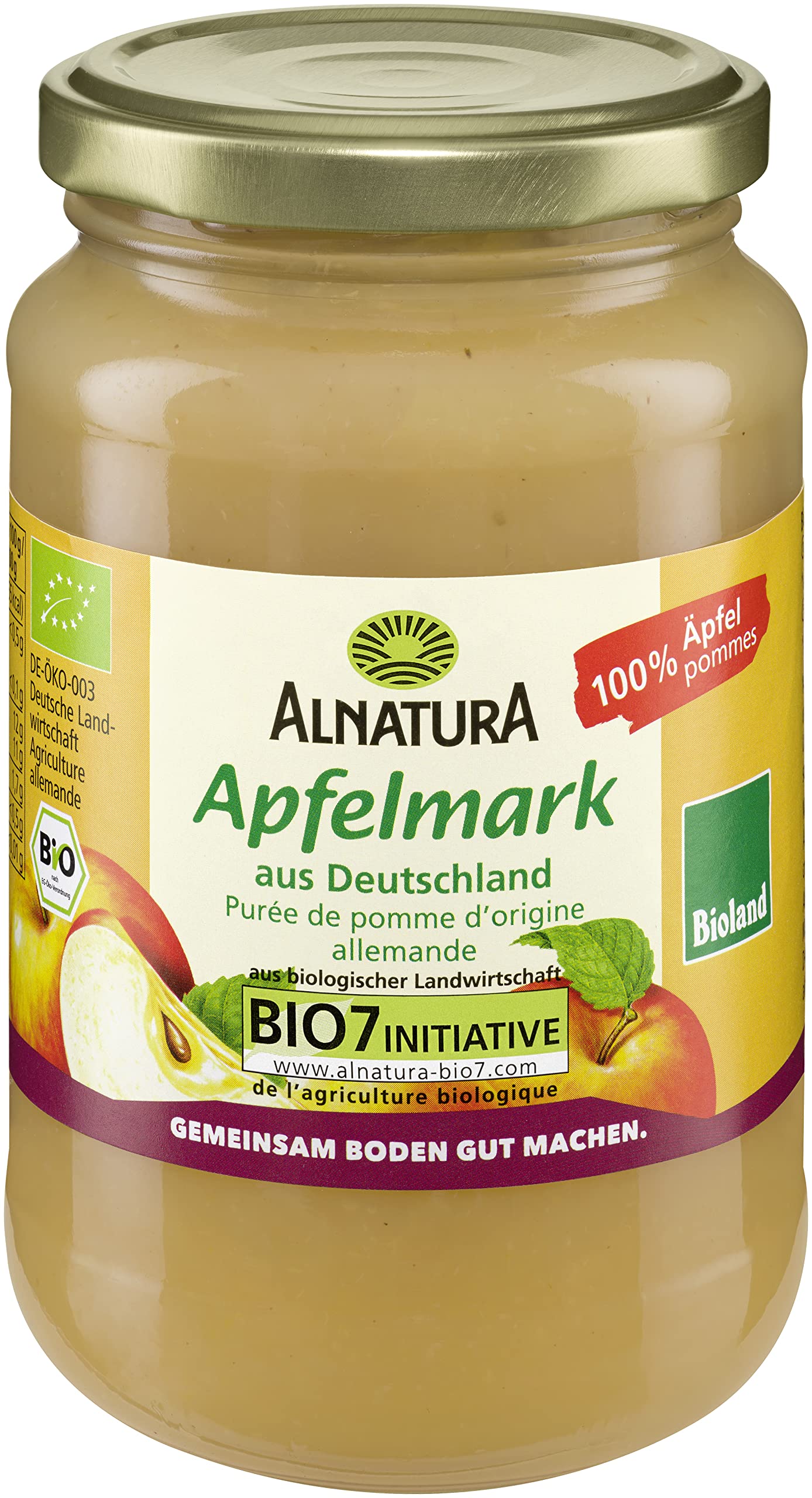 Bioloģisks ābolu biezenis Alnatura, vegānisks, 360g