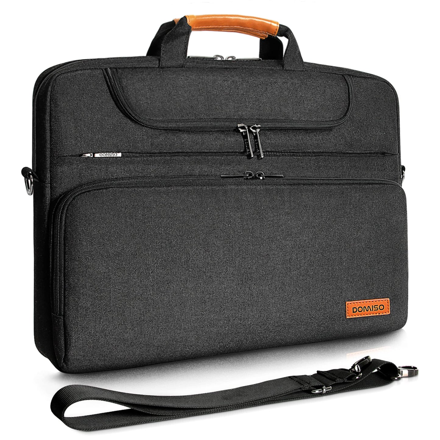DOMISO klēpjdatora soma 17 collu, ūdensizturīga datora soma, aktīvā soma vīriešiem, biznesa pleca soma, notebook soma 17-17.3" klēpjdatoriem/Dell/Lenovo/Acer/HP/MSI/ASUS, melna