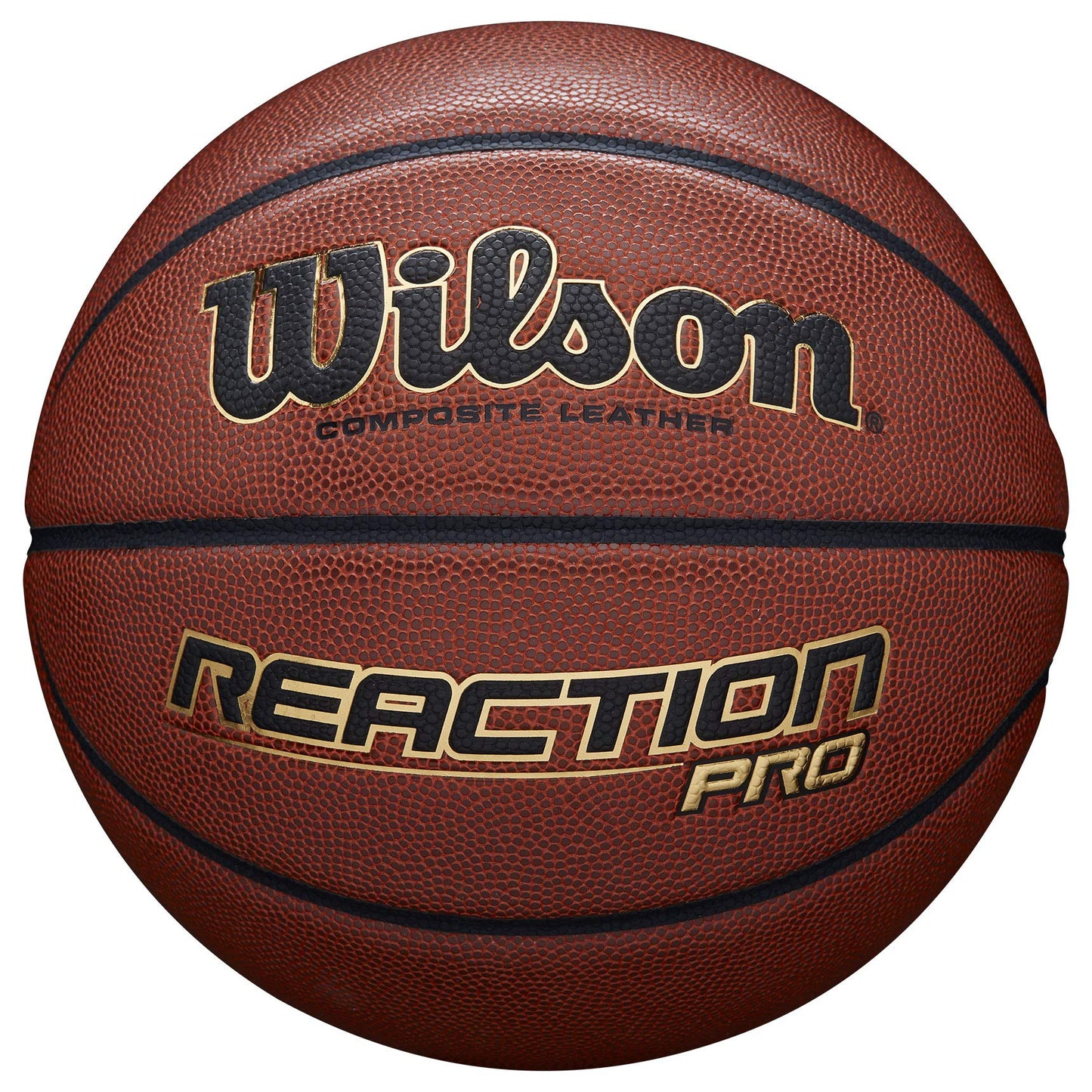 Basketbola bumba Wilson Reaction Pro 295 Ball WTB10137XB, 7. izmērs, brūna/melna/zelta
