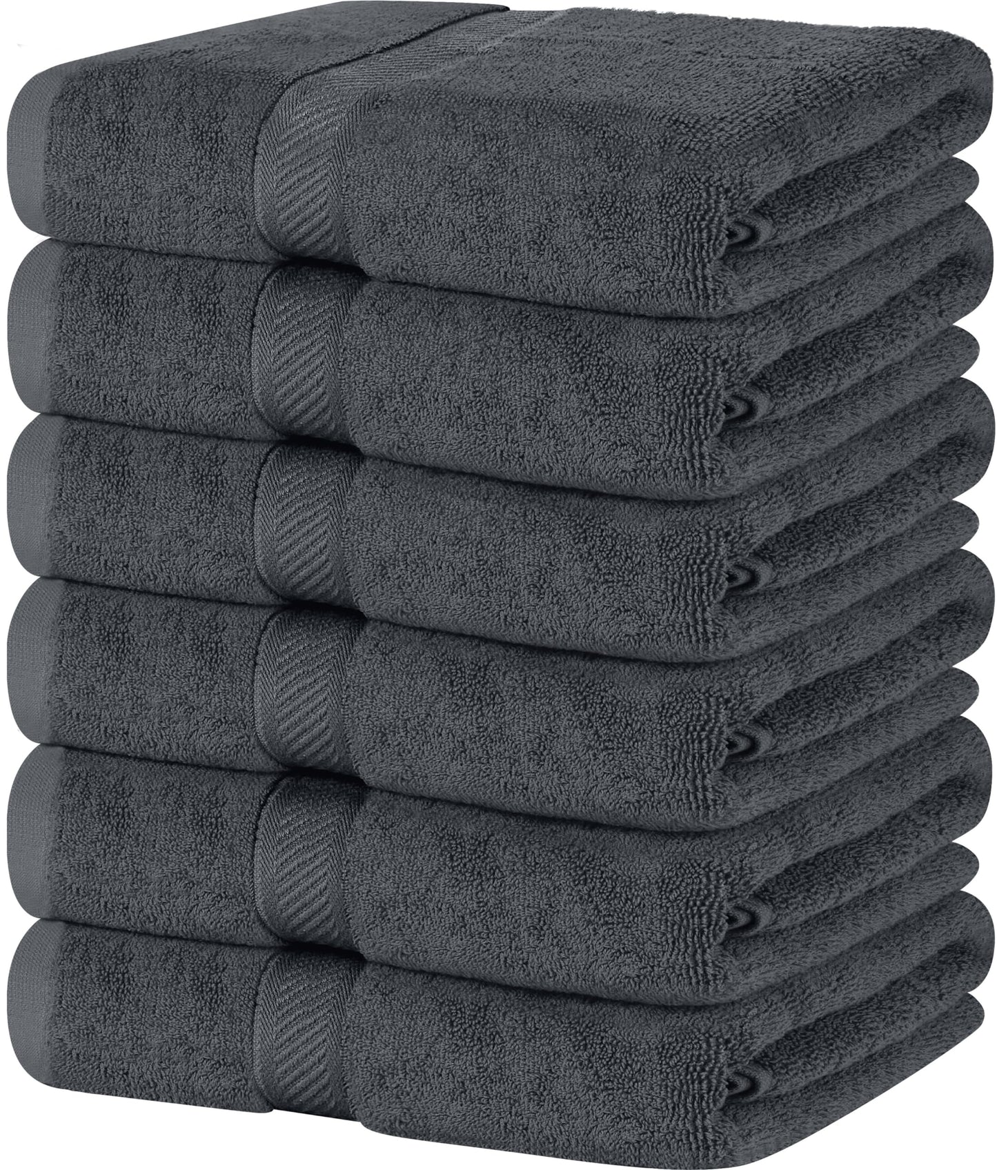 Vannas dvieļi Utopia Towels, 6 gab., 100% kokvilna, 60x120 cm, pelēki