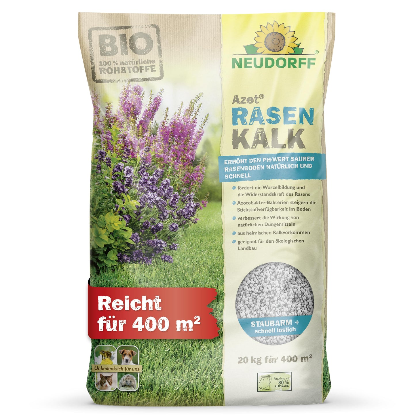 Kaļķis zālienam NEUDORFF Azet VitalKalk, 20 kg