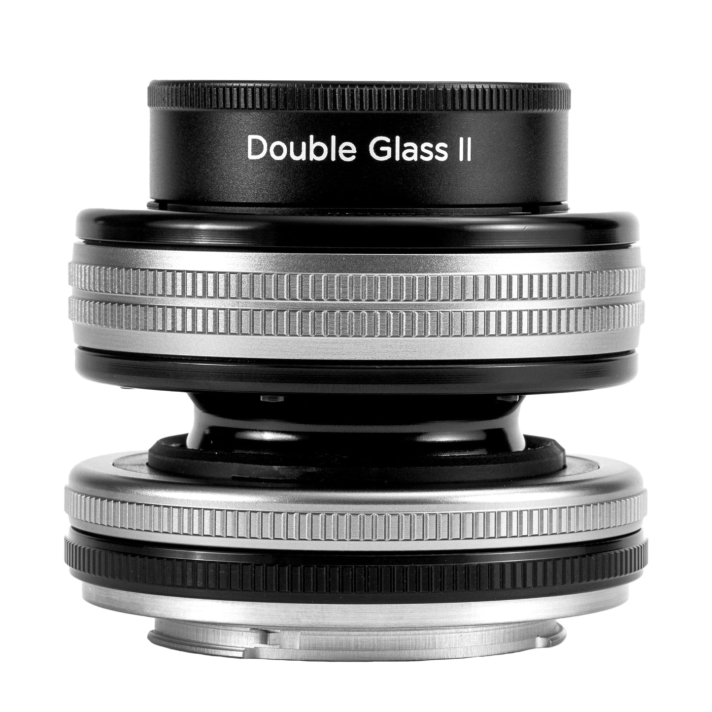 LensBaby - Composer Pro II ar dubultstiklu II Sony E - uzlabota versija - saderīgs ar visiem pašreizējiem un vecākiem Optic Swap objektīviem - manuāli regulējams diafragmas atvērums