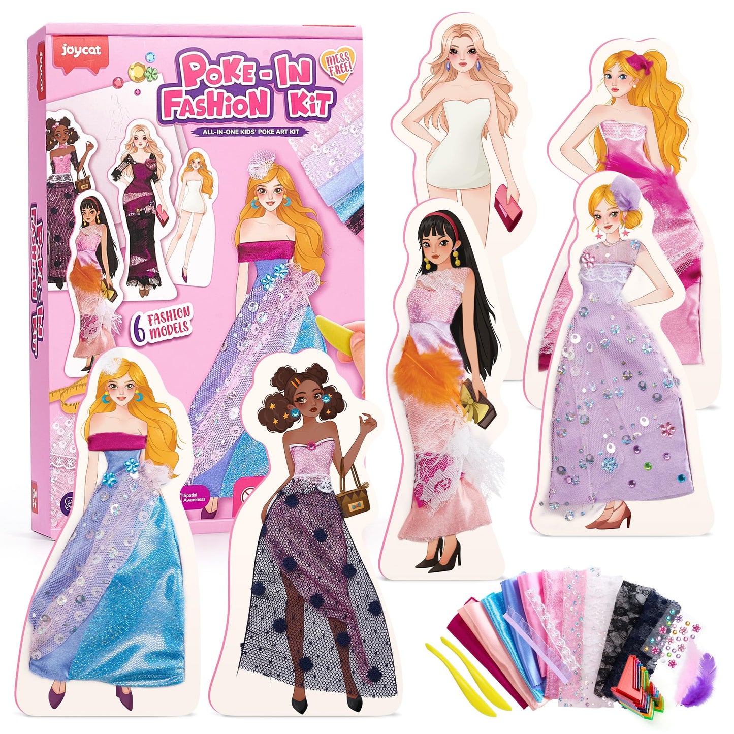 Rokdarbu komplekts bērniem JoyCat Fashion Design, DIY radošais komplekts bērniem no 6 gadiem