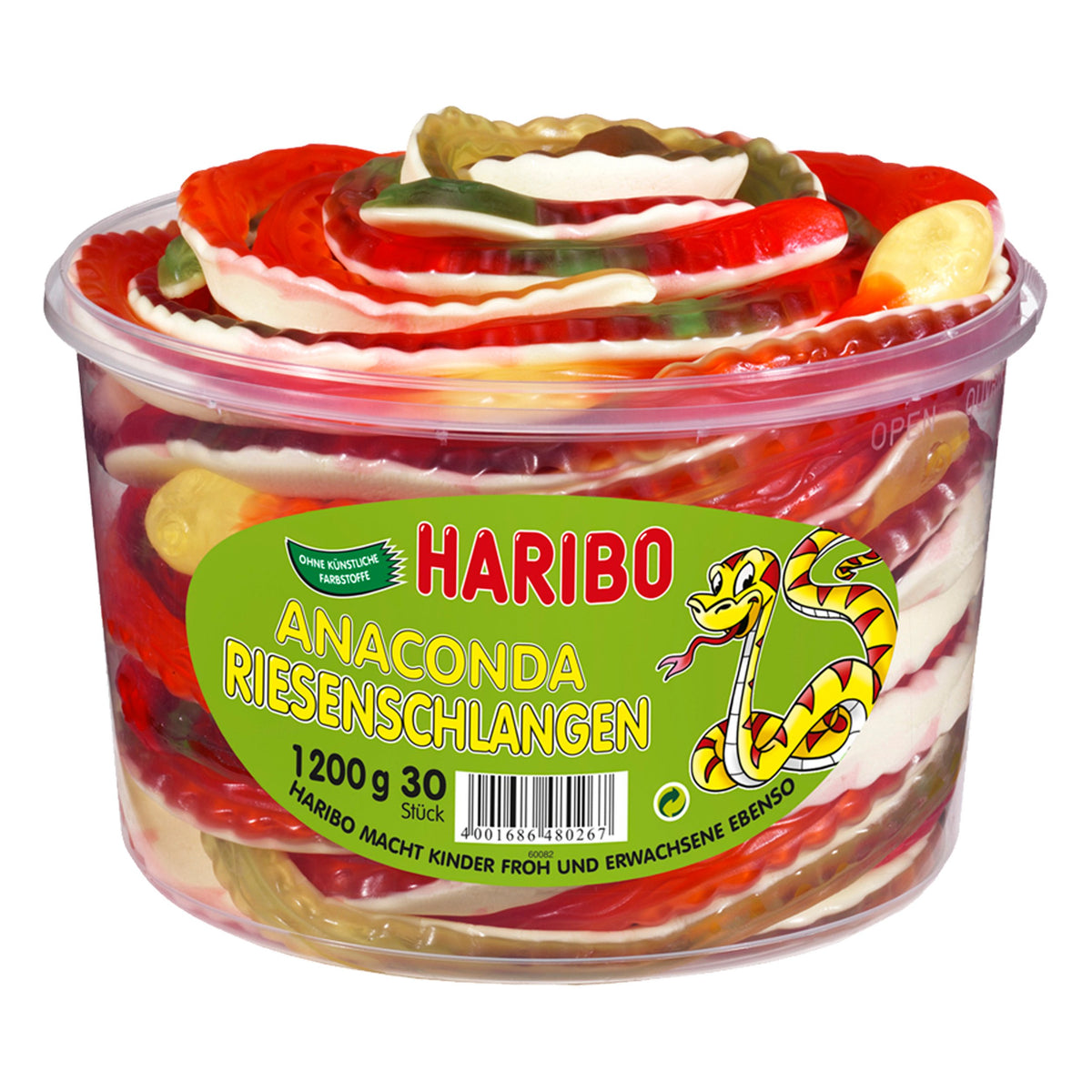 Gumijas konfektes Haribo Anaconda Riesenschlangen, 1.2kg