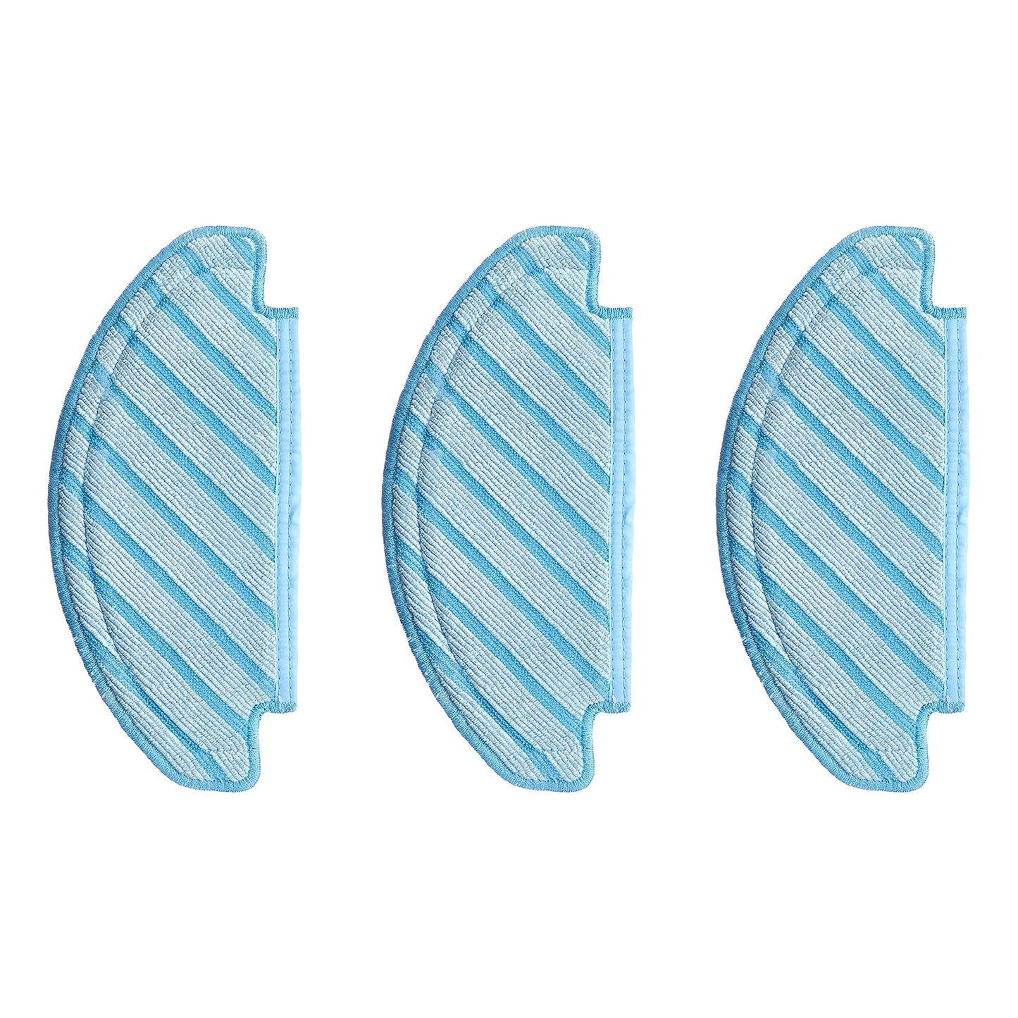 ECOVACS tīrīšanas lupatiņu komplekts - 3 atkārtoti lietojami piederumi putekļsūcējiem U2 un U2 Pro, gaiši zils