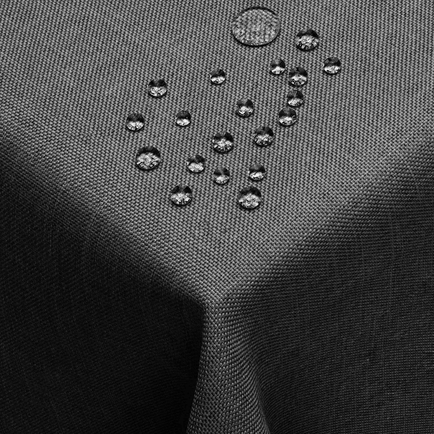 Lina efekta galdauts DecoHomeTextil, taisnstūra, 110 x 180 cm, pelēks antracīta tonī