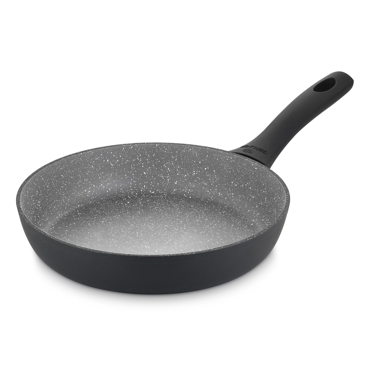 Gerlach Granitex Grey 24 cm frying pan - marble ceramic coating, suitable for induction, gas, and electric stoves.