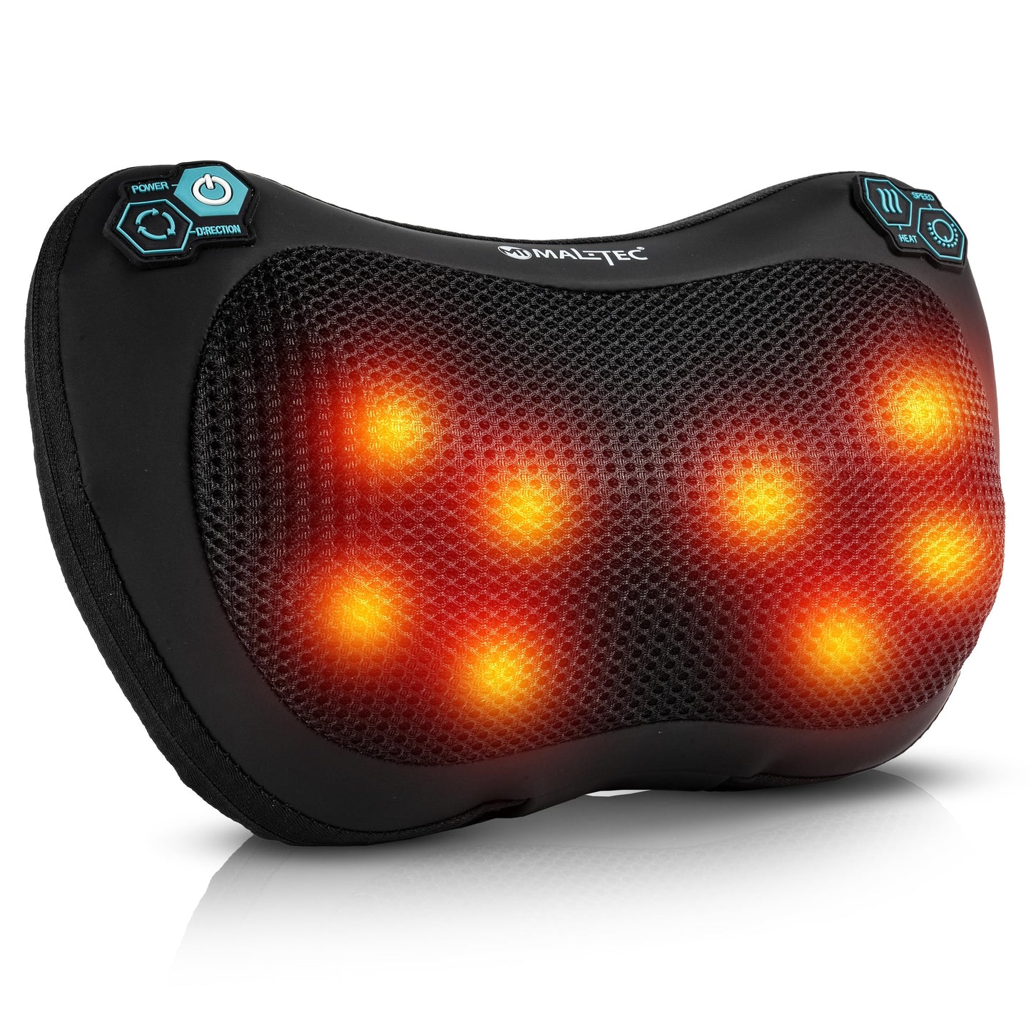 Masāžas spilvens MalTec Shiatsu ar sildfunkciju, 8 masāžas punktiem, 30 W
