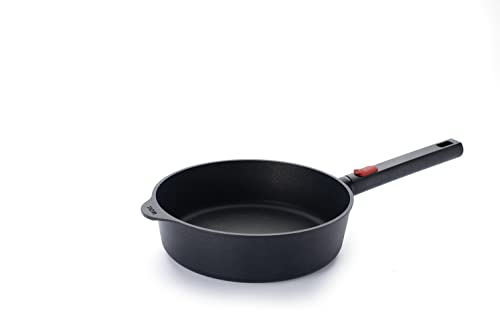 Woll Diamond Logic XR panna - Ø 24 cm, nelīpošs, noņemams rokturis, cepeškrāsnī droša, piemērota indukcijai.