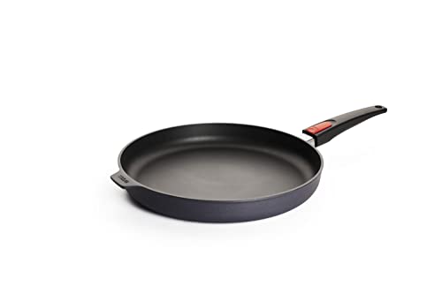 Woll Diamond Lite plakana panna, Ø 32 cm, nelīpošs pārklājums, noņemams rokturis, piemērota cepeškrāsnij.