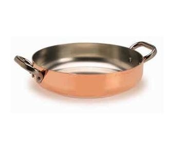 Pentole Agnelli ALCU110PI24 - 24 cm stainless steel saucepan with induction base and two handles.