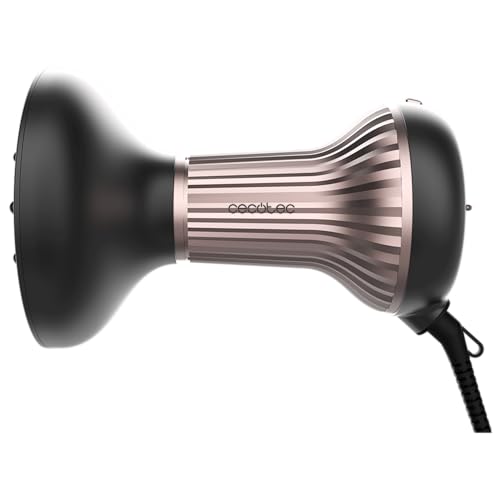 Cecotec matu žāvētājs ar difuzoru Bamba IoniCare MagiCurls G. 800W, jonu tehnoloģija frizūras novēršanai, 3 temperatūras, 2 ātrumi, difuzors ar 17 zobiem, 360° rotējošs 1,6m garš kabelis