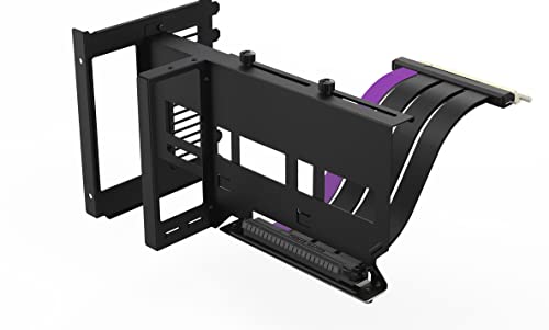 Cooler Master vertikālās grafikkartes turētāja komplekts Ver. 2 - PCIe 4.0 x16, 165mm riser kabelis, uzlabota ventilācija.