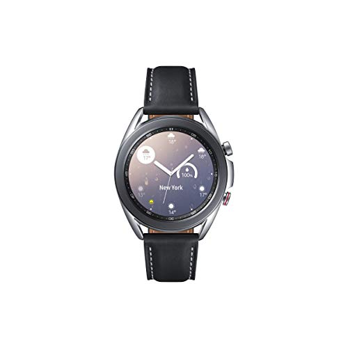 Samsung Galaxy Watch3 - 41mm silver Bluetooth smartwatch with rotating bezel, LTE, fitness tracker, large display, 36-month warranty.