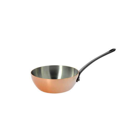 De Buyer 6464.16 Sauté Pan - Stainless steel, silver finish, 16 cm, ideal for sautéing and frying.