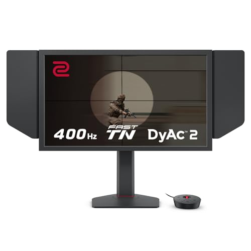 BenQ Zowie XL2566X+ Esporta monitors - 24.1", 400 Hz, TN panel, DyAc 2, XL settings, S switch, 1080p, gaming features.