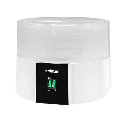 Zelmer ZFD1010 - pārtikas žāvētājs, jauda: 520 W, plātņu skaits: 4, mehāniskā vadība, temperatūras regulēšana