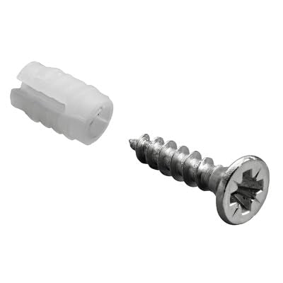 Hettich paplašināmās uzmavas ar kausa stiprinājuma skrūvēm, ø 5 mm / 3,5 x 16 mm, 40 gab.