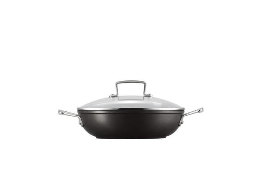Le Creuset nelīpošā panna ar vāku, Ø 24 cm, antracīta/sudraba, piemērota visiem plīts veidiem, ieskaitot indukciju.