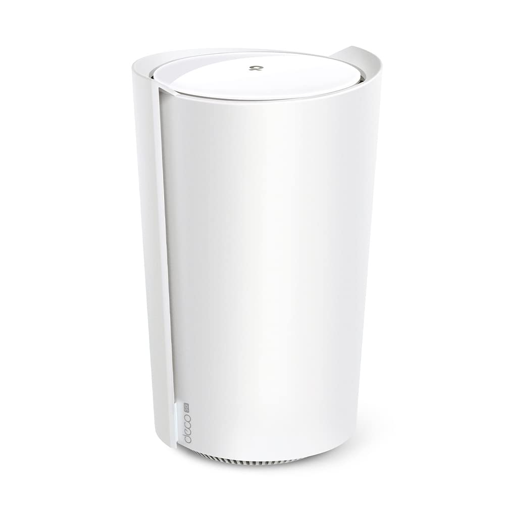 TP-Link Deco X80-5G LTE WLAN maršrutētājs, 5G tehnoloģija, 1 × 2,5 Gbit/s ports + Gigabit ports, Volte/VoIP, atbalsta Mesh tehnoloģiju, Deco X80-5G (1 iepakojums), melns