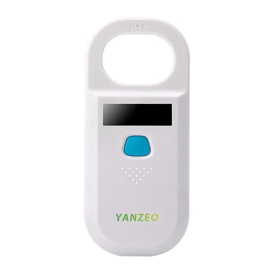 Yanzeo mājdzīvnieku mikroshēmu skeneris, RFID EMID dzīvnieku rokas lasītājs, 134.2kHz mājdzīvnieku ID skeneris ar uzlādējamu akumulatoru, mājdzīvnieku mikroshēmu reģistrācijas ierīce, FDX-B birku skeneris (ISO 11784/11785)