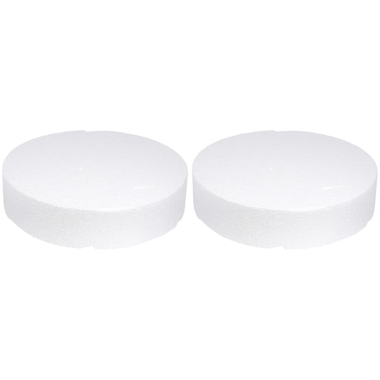 Rayher 3000700 putuplasta disks, diametrs: 30cm, augstums: 7cm, ideāli piemērots Cake Pop statīvam un tortes maketam, 2 gab.
