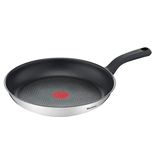 Tefal Comfort Max 30 cm frying pan - induction, non-stick coating, stainless steel, temperature indicator, Thermo-Spot, heat-resistant handle