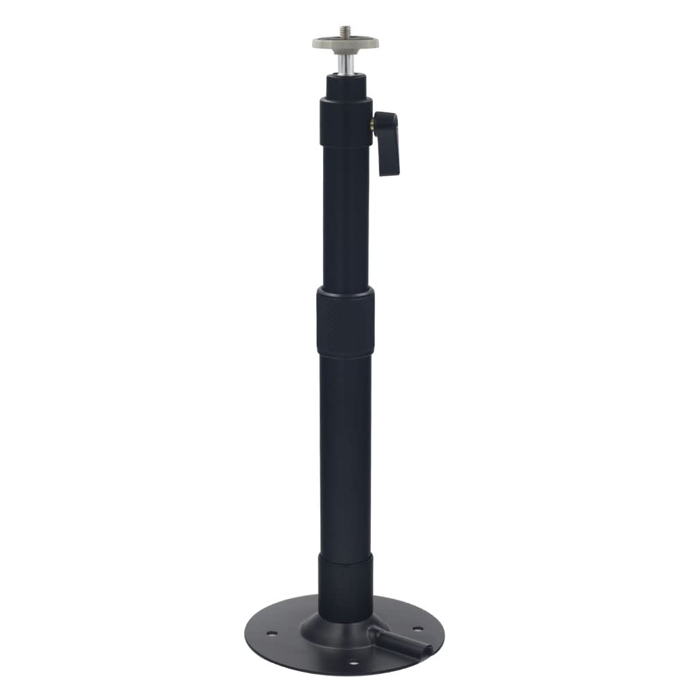 Projektora stiprinājums Fulusor, griestu turētājs, regulējams 37-60 cm, melns