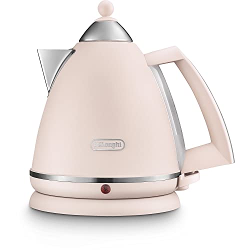 De'Longhi Argento Flora KBX3016.PK - 360° rotating base, cable storage, stylish pink kettle
