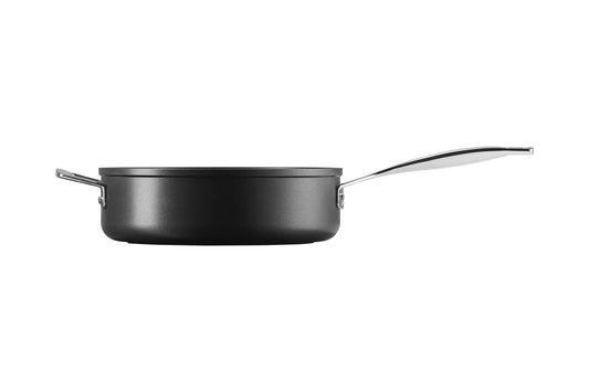 Le Creuset alumīnija sautēšanas panna - Ø 26 cm, pretpiedeguma, piemērota visiem plīts veidiem, antracīts/sudrabs