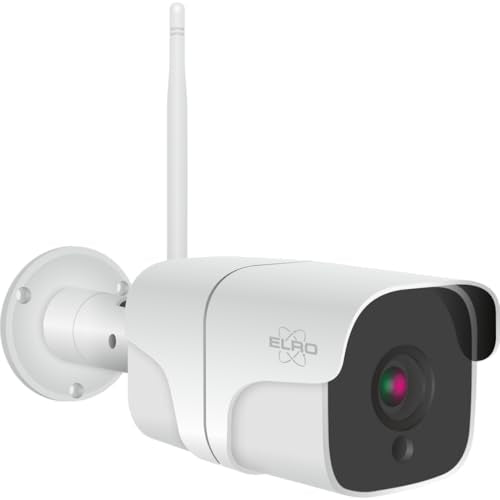 ELRO CO7000 WiFi IP drošības kamera Full HD 1080P, āra lietošanai, kustības noteikšana, nakts redzamība, IP66 ūdensizturīga
