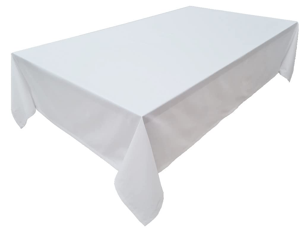 Galdauts no 100% kokvilnas, izvēlieties dizainu, krāsu un izmēru (150x260cm, balts)