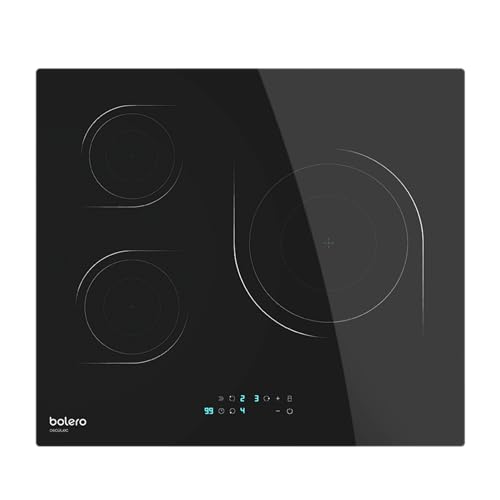 Cecotec indukcijas plāksne, 3 ugunis, Bolero Squad I 3000, jauda 7200 W, 9 jaudas līmeņi, skārienvadība, pannas detektors līdz 290 mm, taimeris, bērnu bloķēšana