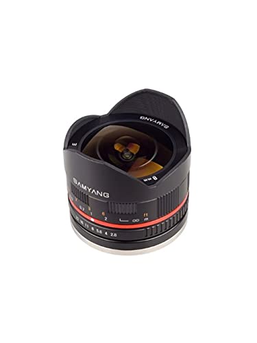 Samyang 8 mm F2.8 UMC Fisheye II objektīvs Sony E-Mount (NEX) kamerām (SY8MBK28-E)