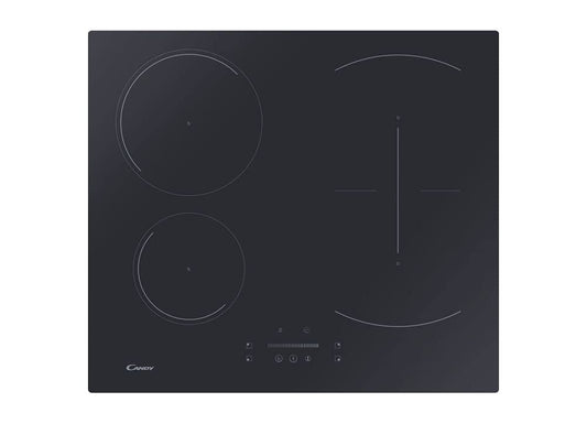 Candy CTP64SC/E1 Plīts/Indukcijas plīts/Mono Slider vadība / 4 vārīšanas zonas/taimeris/bērnu drošība/bez rāmja/melna stikla