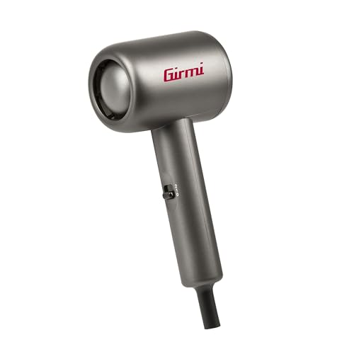 Girmi PH04 ceļojumu matu fēns, 1000 W, 2 ātrumi, 2 temperatūras, kompakts dizains, viegls, pelēks
